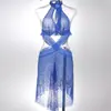 Venda Direta de Comércio Exterior Traje Sexy Lingerie Sexy Camisola Transparente Renda de Malha Pura Luxúria Pijamas Sexy Feminino 8159