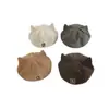 Boina Súper Linda de Estilo Coreano para Niños y Niñas de Cuatro Estaciones, Versátil y Linda con Orejas de Gatito, Boina Versátil y Elegante