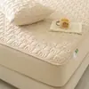 [Produtos Premium Xiangling] Lençol de Cama Grande Impermeável Fofo de Urso Classe A Lençol com Elástico Acolchoado Protetor de Colchão para Todas as Estações