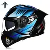 Casco Abierto de Motocicleta Ff Casco de Motocicleta de Media Temporada con Doble Lente Casco Integral de Motocicleta para Hombre y Mujer Vehículo Eléctrico