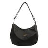 Bolsa de Ombro Grande Capacidade Couro Macio Estilo Coreano Fashionável Feminina Nova Primavera 2024 Versátil para o Trabalho Bolsa Tote Têxtil para Mulheres