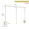 Estante de exhibición para tienda de ropa madera de mar acero inoxidable montado en la pared simple colgante lateral de piso estante de exhibición tienda de ropa de mujer estante de ropa