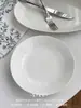 Alta Calidad Original Francés Lujo Accesible Relieve Romano Cerámica Blanca Hogar Restaurante Tazón para Sopa Tazón para Arroz