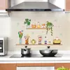 Zy6019 Adesivo de Parede para Fogão de Cozinha à Prova de Óleo Resistente a Alta Temperatura Doméstico Autoadesivo Adesivo de Azulejo Adesivo Azulejo à Prova de Óleo