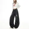 Disponibles en cinco colores, jeans de pierna ancha estilo americano para mujer, adelgazantes y que realzan la altura, con corte curvo, adecuados para verano y otoño, pantalones vaqueros transfronterizos de comercio exterior