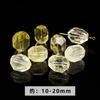 Joyería Jingdian, cristal de limón natural con cuentas moldeadas, corte irregular, accesorios de joyería DIY, accesorios con orificios pasantes, venta al por mayor