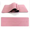 Tapete de yoga antibacteriano TPE, profissional antiderrapante, espessado, alargado e projetado para mulheres, adequado para uso doméstico, com recursos de absorção de choque e redução de ruído, também usado como tapete de dança