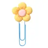 Clips de Papel con Flores Estilo Ins Marcadores de Página de PVC Dibujos Animados de Anime Nuevos Lindos Papelería de Oficina Clips de Papel Venta al por Mayor Transfronteriza