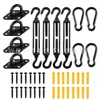 Accesorios para Vela de Sombra de Acero Inoxidable Hebilla de Puerta Diamante Negro Cesta de Flores Triángulo Cuatro Esquinas Traje de Vela de Sombra para Exteriores