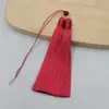 Nudo Chino Producto Semi-terminado Borla Auspiciosa Tejida a Mano Paquete de Materiales DIY Tamaño Pequeño Colgante Estilo Chino Rojo