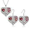 Colar Europeu e Americano Transfronteiriço com Asas de Amor de Strass Gotas de Óleo Luxo Leve High-End Pingente de Asas de Anjo Colar Acessórios para Casal