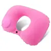 Almohada en forma de U para viajes al aire libre, almohada de soporte para el cuello portátil para viajes transfronterizos para personas que duermen de lado, esencial para aviones y trenes de alta velocidad