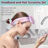 Diadema para Spa, Diadema para Maquillaje y Cuidado de la Piel, Diadema para Lavarse la Cara, Diadema de Maquillaje con Lazo para el Cabello, Accesorio para el Cabello, Regalo de Navidad para Adolescentes