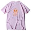 2020 novo verão europeu e americano feminino camiseta estampada com padrão de abóbora manga curta blusas femininas Gola redonda