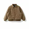 Yidao Vintage 2026 Invierno Nueva Llegada Chaqueta de Trabajo de Algodón Desgastada para Hombres y Mujeres Engrosada Cálida Cleanfit Chaqueta de Piloto