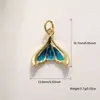 Venta Caliente Transfronteriza Chapado en Cobre Oro de 18K Estrella de Mar Concha Tendencia Colgante DIY Pulsera Tobillera Pendientes Cadena para Mochila Suéter