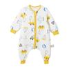 Saco de dormir para bebé modelo nuevo 2026, Saco de dormir de algodón puro de tres capas para primavera y otoño, Colcha anti-patadas para niños para habitaciones con aire acondicionado, Adecuado para todas las estaciones