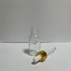 Botella Transparente de Vidrio para Aceite Esencial con Tapa Gotero Botella de Sérum Cosmético Botella de Muestra Pequeña Botella de Recarga