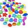Una variedad de animales marinos mixtos gema estrella de mar caracola gema de playa juguete niños excavando cristal tesoro fabricantes