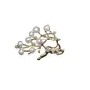 Broche de cervatillo moda broche de alta gama diamantes de imitación hebilla para bufanda de seda anti-deslizamiento accesorios de corsage de cristal joyería de perlas venta al por mayor