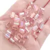 5,2X8mm Contas Retangulares Banhadas em Cristal de Vidro Feitas à Mão Acessórios para Pulseira Colar Contas para Amarrar Material Joias