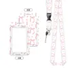 Porta Insignia Metálico con Clip de Lazo Rosa Lindo con Cordón para Tarjeta de Identificación de Empleado de Oficina