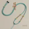 Collar con colgante de cuerda con nudo de la suerte, ajustable y seguro, tejido a mano, con ágata de jade y cristal para hombres y mujeres.