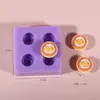 Juguete de Comida en Miniatura Molde de Apretar Oso Donut DIY Resina Pastel Horneado Decoración Molde de Silicona