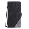 Adequado para Samsung S26Ultra Capa de Couro para Celular Costurada com Sensação de Pele S24Fe Capa Flip com Porta-Cartões Capa Protetora Magnética Anti-Queda
