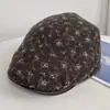 Nueva gorra de pintor artística de lana, cómoda y transpirable, estilo francés vintage floral, para mujer, adecuada para otoño e invierno, hace que la cara luzca más pequeña.