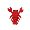 Em Estoque Caranguejo e Lagosta Desenho Animado Fofo Acessórios DIY para Roupas Infantis, Decorações para Sapatos e Meias, Pingentes para Bolsas, Peças Decorativas, Broches de Tecido