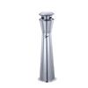 Suministro Directo de Fábrica Acero Inoxidable Columna Vertical de Cenizas Recolector de Colillas de Cigarrillo Tabaco Oficina de Gestión Urbana Licitación Columna Negra para Fumar