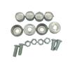 Tuerca para placa de coche hebilla para placa de matrícula marca hebilla fija para placa de matrícula instalación tapa de tornillo para placa de matrícula hebilla para foto tuerca tornillo