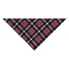 Toalla de Babero Triangular de Algodón y Poliéster a Cuadros Transfronterizo para Mascotas Decoración Navideña de Ambiente Bufanda para Perros y Gatos Venta al por Mayor