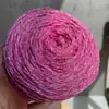 Hilo de burbujas mágico de doble luz hilo hueco hilo hecho a mano oso de peluche muñeca hilo de seda brillante