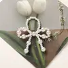 Coreia do Sul Fivela de Sapato de Pérola Laço de Pérola Trançado Feito à Mão Acessórios Pingente Chaveiro Flor de Sapato para Tênis DIY