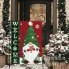 Decoração de Natal Bandeira de Jardim Gnomo Boneco de Neve Árvore de Natal Impressa Frente e Verso Bandeira de Quintal Linho Bandeira Pequena Atacado Personalização