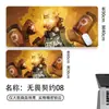 Alfombrilla de ratón Fearless Contract Animación Juego E-Sports Teclado de computadora Alfombrilla Antideslizante Lavable Resistente a la suciedad Tamaño Grande
