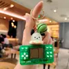 Llavero de Consola de Juegos Portátil de Dibujos Animados Shiba Inu Mando Nostálgico de la Infancia Juego Tetris Colgante Pequeño