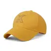 Novo Chapéu Bordado com Letra Casal Casual Liquidação Boné de Baseball Masculino Versátil Proteção Solar Chapéu de Baseball Outdoor para Homens e Mulheres