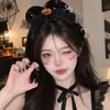 Pinza para el pelo de telaraña de Halloween, broma creativa, diadema de estilo europeo y americano, diadema divertida para vacaciones, pinza para el pelo de diablito y calabaza