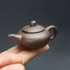 Mini Bule de Areia Roxa Pode Ser Levantado e Brincado com a Ponta do Dedo Animal de Chá Brincadeira de Chá Acessórios para Conjunto de Chá Kung Fu Ornamentos Fornecimento Direto da Fábrica
