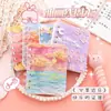 Cuaderno Pequeño de Espiral A7 Lindo Súper Lindo Mini Bloc de Notas Portátil Bolsillo de Solapa Portátil Pantalones Cuaderno Pequeño Espiral Estilo Pintura al Óleo