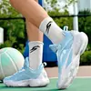 Zapatillas de Baloncesto de Combate Real para Jóvenes Suela Suave Antideslizante Amortiguación Zapatillas para Correr Transfronterizas Talla Grande de Moda Malla Transpirable Zapatillas Deportivas