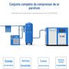 Província frete grátis industrial parafuso compressor de ar 7.5kw 22kw pequeno compressor de ar de ímã permanente compressor de ar de frequência variável