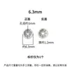 Moeda do Espírito da Montanha Anel de Cartão de Prata Pura Joia Estilo Chinês Pulseira Espaçador Acessório DIY Espaçador Artesanal Contas Decoração