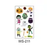 Pegatinas de Tatuaje de Halloween de Dibujos Animados para Niños en Stock, Impermeables y a Prueba de Sudor, Recuerdos de Fiesta, Pegatinas Temporales Divertidas y Originales