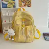 Mochila Escolar de Alto Valor da Moda Transfronteiriça para Alunas do Ensino Fundamental e Médio Design de Nicho Simples Mochila Versátil