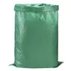 Bolsa tejida laminada impermeable de gran tamaño y grosor en color verde para empaque logístico, empaque de ropa y transporte