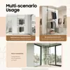 Perchero de suelo a techo, no requiere taladrar, extensible, adecuado para dormitorios, balcones y uso en interiores, con diseño reforzado y engrosado, para colgar ropa y almacenar artículos, producto transfronterizo